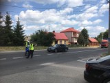 DK19. Wypadek na ul Białostockiej w Sokółce. Motocyklista zderzył się z rowerzystą [ZDJĘCIA]