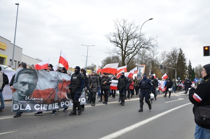 Marsz Pamięci Żołnierzy Wyklętych w Hajnówce (19.02.2022)