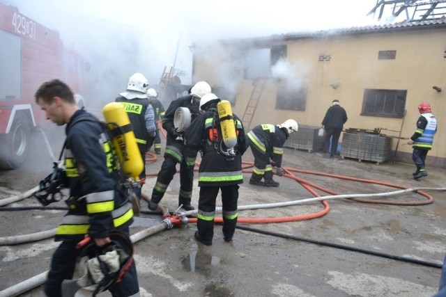 Pożar w Polnicy wybuchł 5.12.2014.