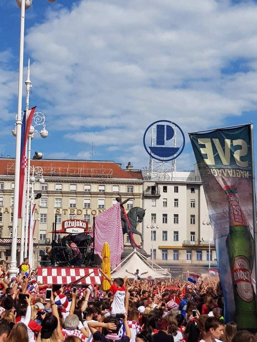 MŚ 2018 finał. Chorwaci kibicują swojej reprezentacji w Zagrzebiu[ZDJĘCIA]