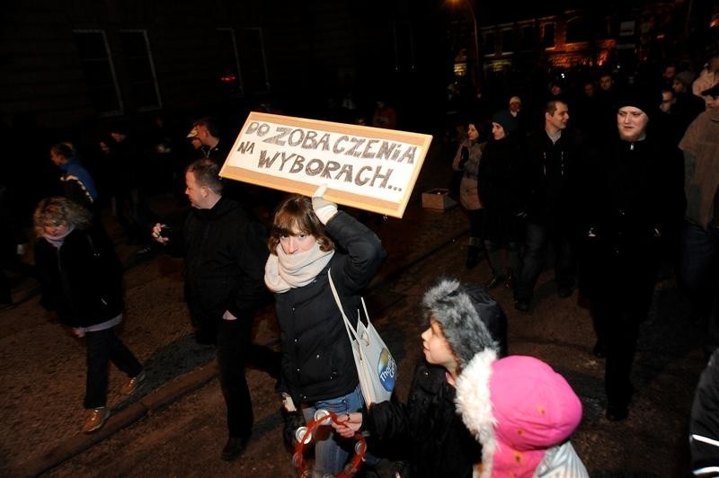 Protest przeciwko ACTA w Szczecinie