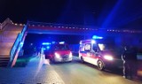 Desperat na wiadukcie nad drogą krajową 73 w Bilczy koło Kielc. Szybka akcja policji 