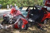 Groźny wypadek w Górsku. Dwie osoby trafiły do szpitala [zdjęcia]