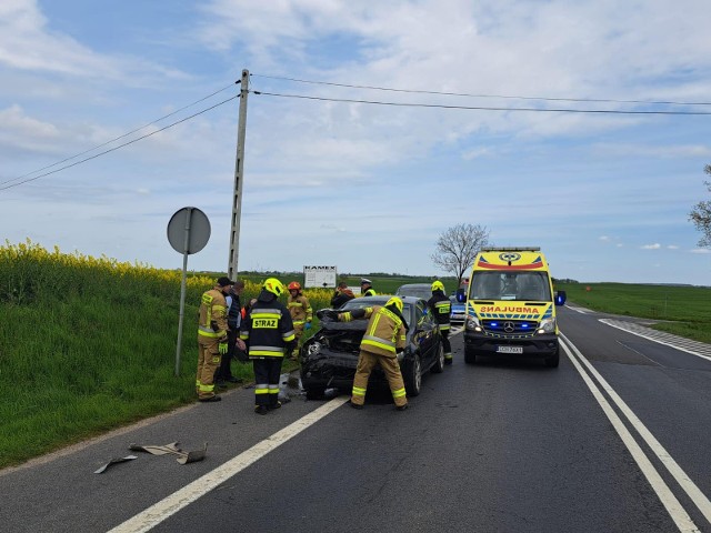 Na DK 91zderzyły się dwa pojazdy.