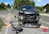 Wypadek koło Brzeska, w Mokrzyskach doszło do zderzenia opla i nissana. Dwie kobiety kierujące pojazdami trafiły do szpitala. Zobacz zdjęcia