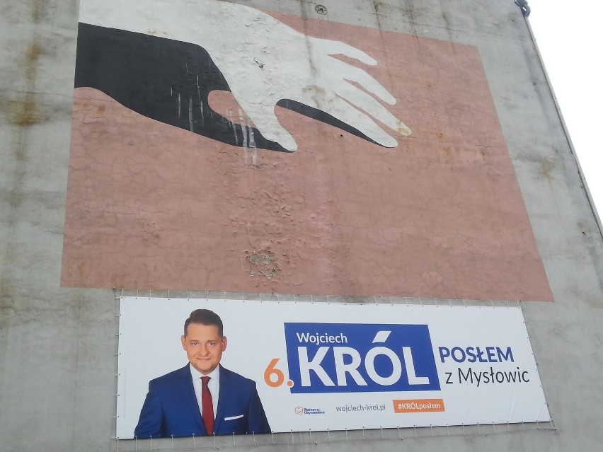 Plakaty wyborcze w Mysłowicach