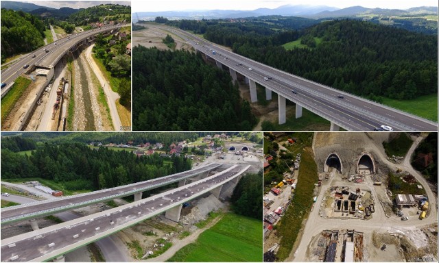 Budowa zakopianki pomiędzy Lubniem i Skomielną Białą wciąż trwa. Kierowcy powinni nim pojechać z końcem 2021 roku.