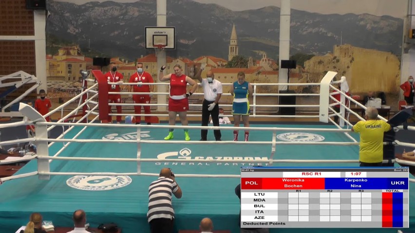 Pięściarka Berej Boxing Team Lublin Weronika Bochen w finale mistrzostw Europy juniorów. Zobacz zdjecia 