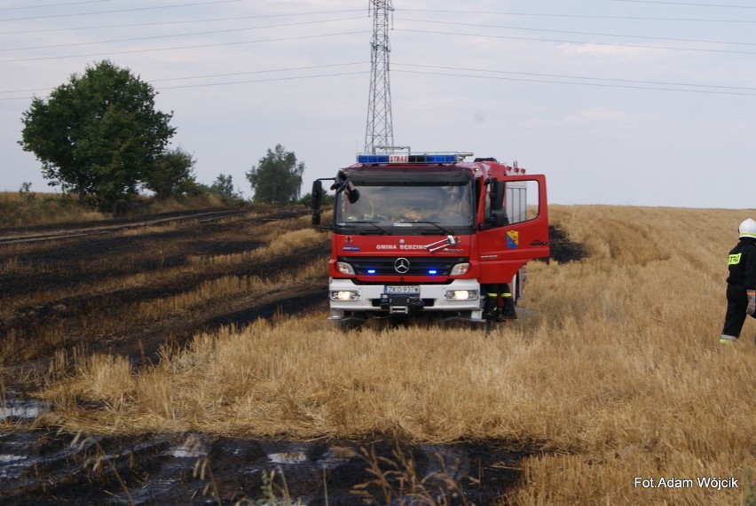 W środę około godziny 14 doszło do pożaru zboża koło Parnowa...