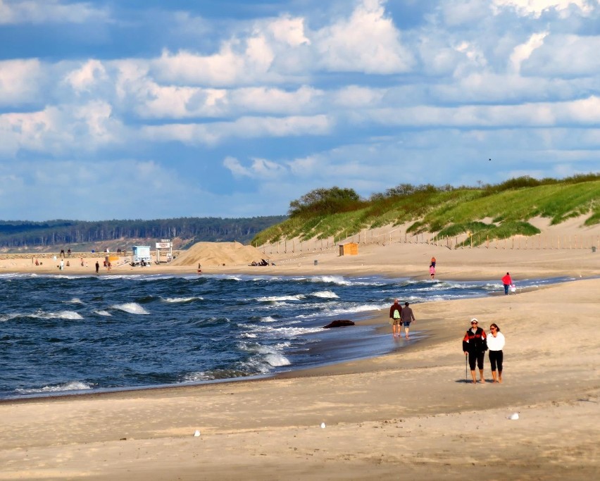 Wrzesień na usteckiej plaży zachodniej prezentuje się...