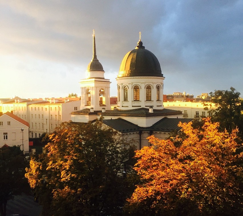 Zachód słońca nad Białymstokiem