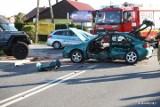 Śmiertelny wypadek w miejscowości Brandwica koło Stalowej Woli. Nie żyje 25-letni kierowca mazdy [ZDJĘCIA]