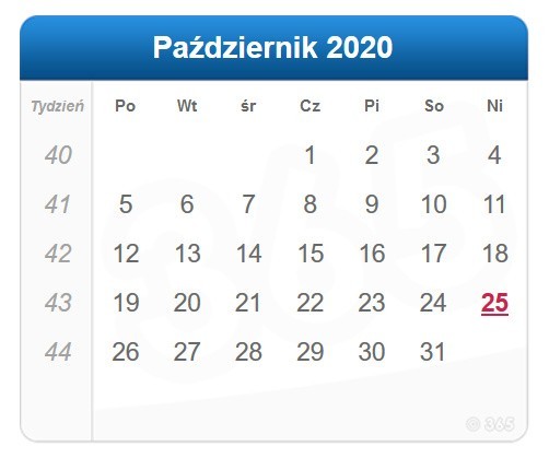 Daty niedziel handlowych w 2020 r....