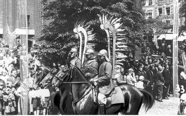 Zdjęcie ze święta rzemiosła w Toruniu - 1935 rok.