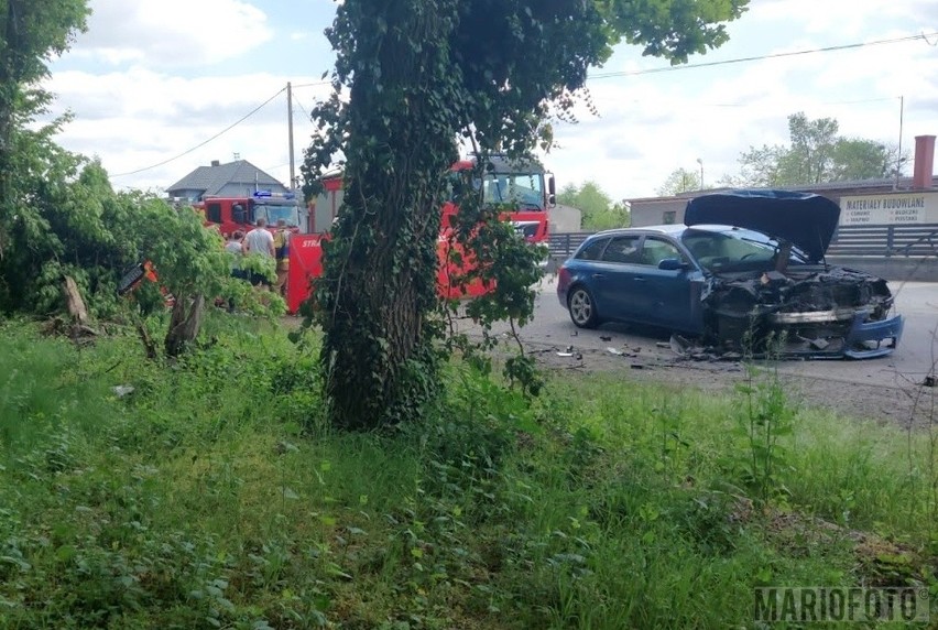 Na miejscu wypadku nadal pracują policjanci, którzy ustalają...