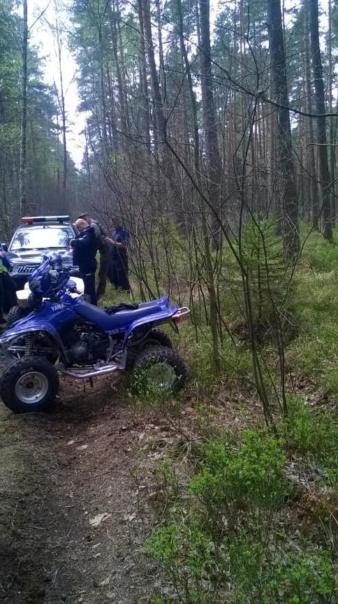 Nielegalna jazda quadami i motocyklami po lasach regionu...