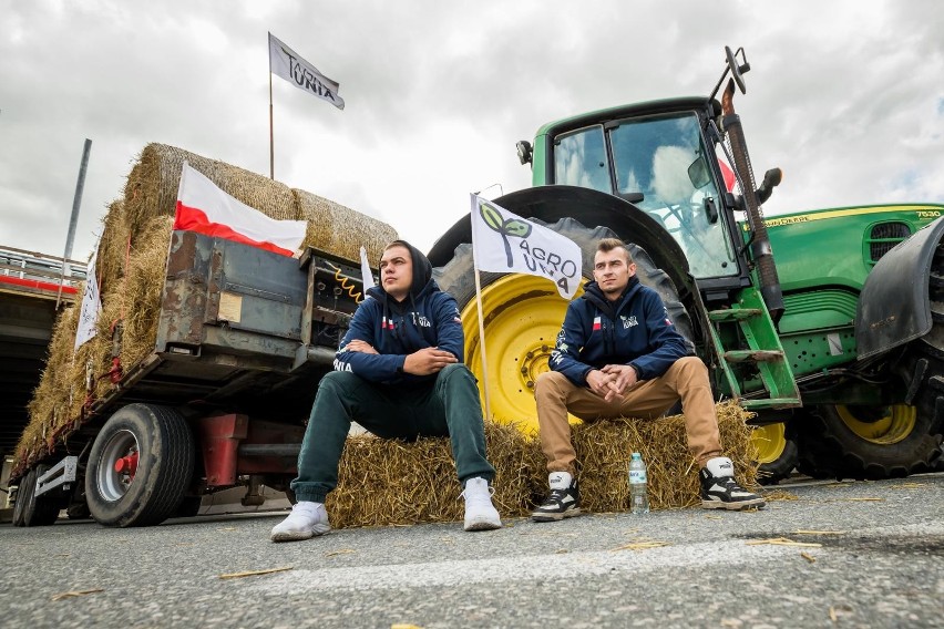 Protest rolników 24 sierpnia 2021 w Kołaczkowie...