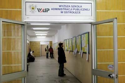 Wnętrze Wyższej Szkoły Administracji Publicznej w Ostrołęce