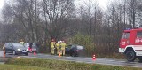 Wypadek w Zelczynie na drodze krajowej nr 44. Jedna osoba poszkodowana
