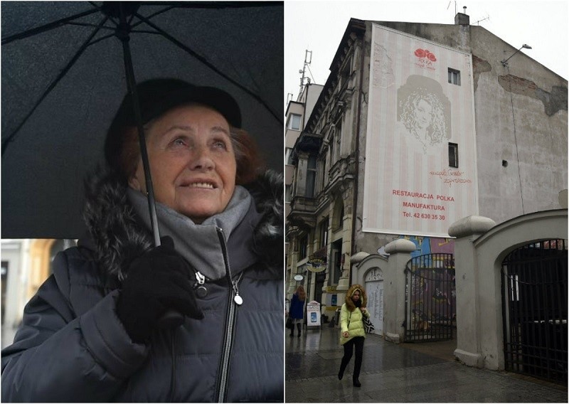 Magda Gessler na ścianie kamienicy przy Piotrkowskiej. Nie wszyscy ją poznają [FILM]