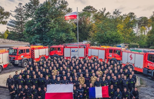 W ubiegły piątek polska grupa ratownictwa dojechała do Francji, w okolice Bordeaux, gdzie płonęło prawie 1000 ha lasów.