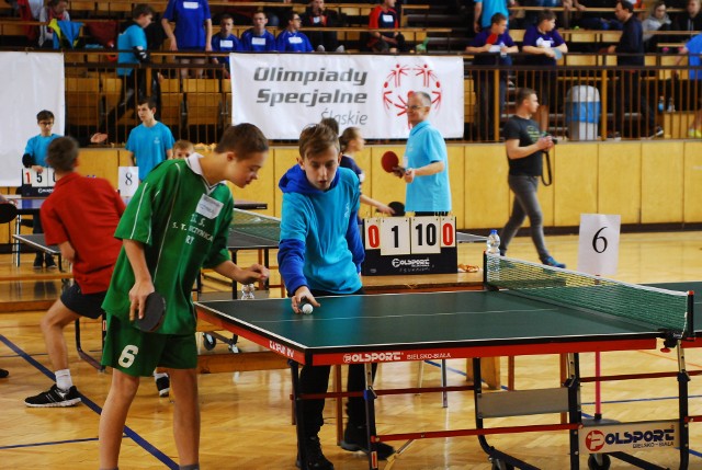 Ruda Śląska: XXI Regionalny Turniej w Tenisie Stołowym Olimpiad Specjalnych