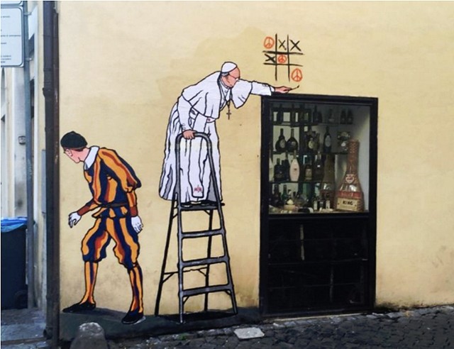 Powstanie mural z papieżem?