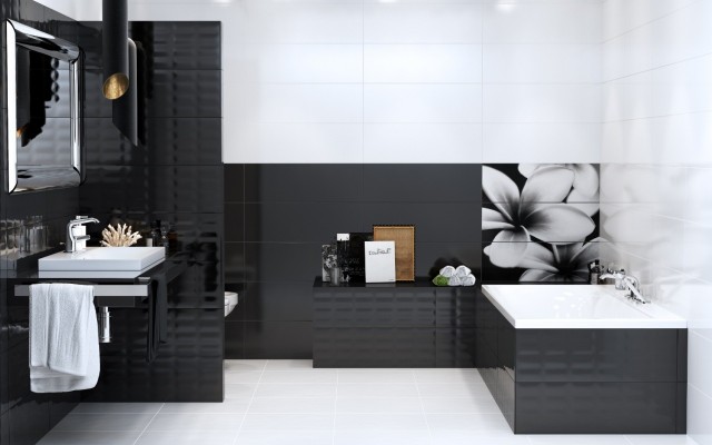 Ścianę w kuchni lub łazience warto ozdobić wieloelementowym dekorem. Odpowiednio dobrany, będzie prawdziwą ozdobą wnętrza.