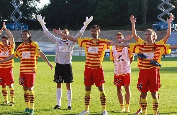 Jagiellonia Białystok w morderczym upale pokonała zespół Odra Wodzisław 2:1