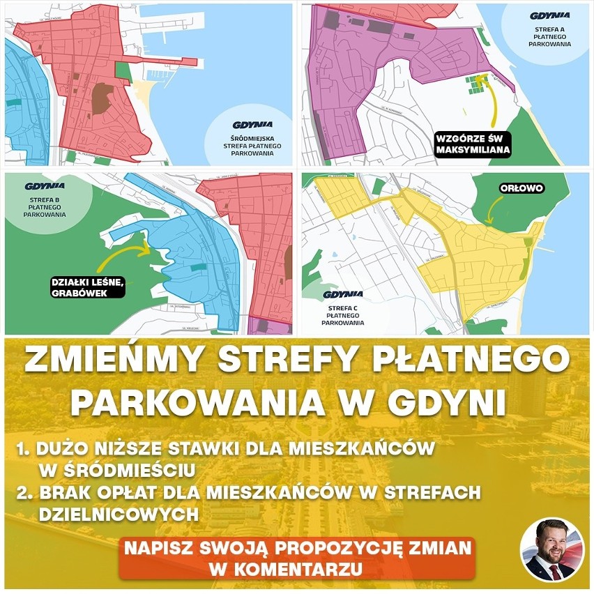 Gdynia. Radny proponuje zmianę strefy płatnego parkowania w...