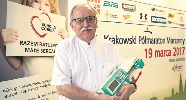 Za pieniądze zebrane dzięki biegaczom prof. Janusz Skalski chce kupić m.in. pompy strzykawkowe