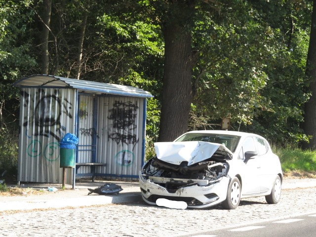 Do groźnie wyglądającego zdarzenia drogowego doszło w Szabdzie w gminie Brodnica