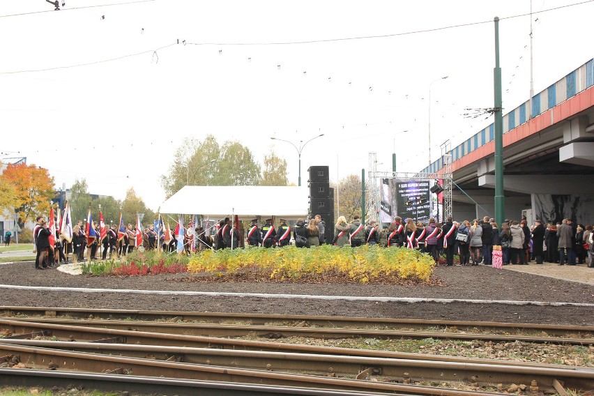 Sosnowiec: odsłonięcie obelisku przy ul. Będzińskiej [ZDJĘCIA]