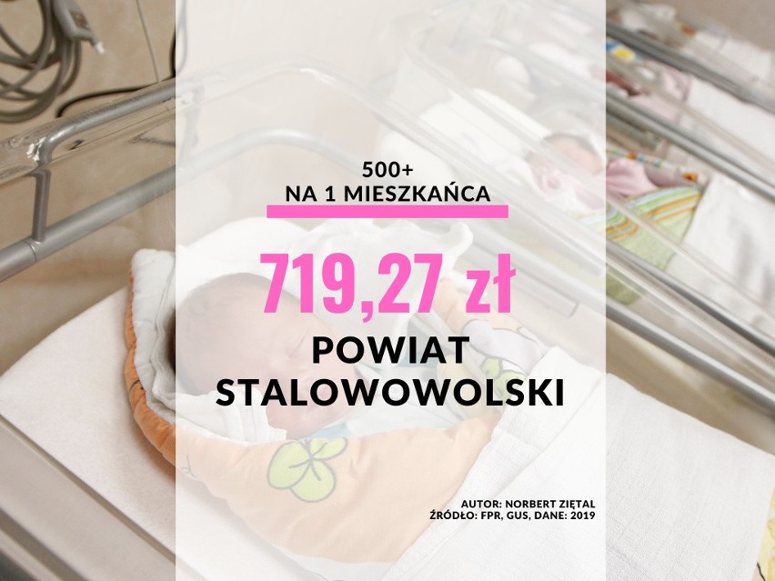 22. miejsce: powiat stalowowolski - 719,27 zł