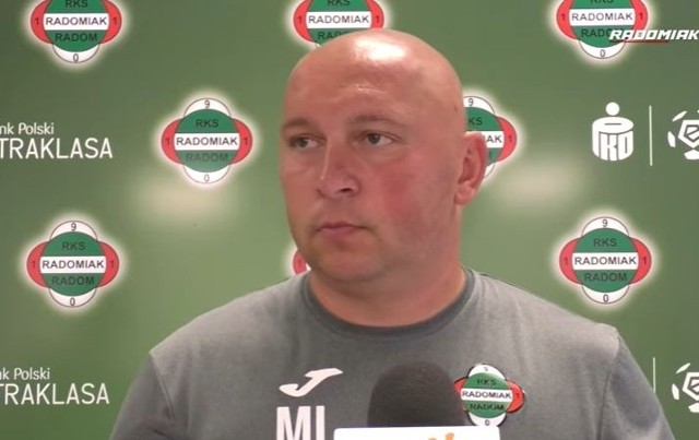 Trener Radomiaka Mariusz Lewandowski