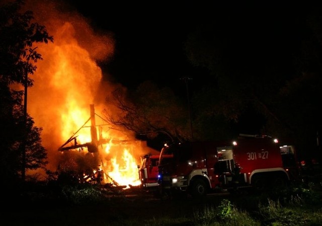 Pożar w Surażu przy ulicy Zagumiennej wybuchł po godzinie 22