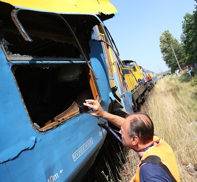Wypadek w Korzybiu - zderzenie pociągów