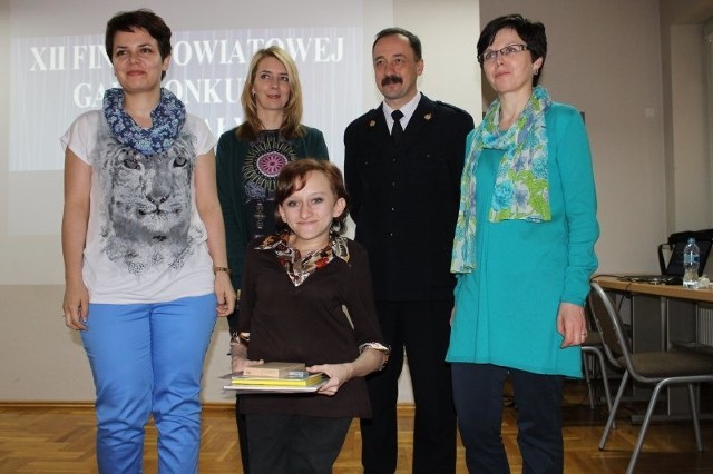 > Uczniowie niepełnosprawni: I miejsce - Maria Jabcoń (ŚDS Sowczyce).