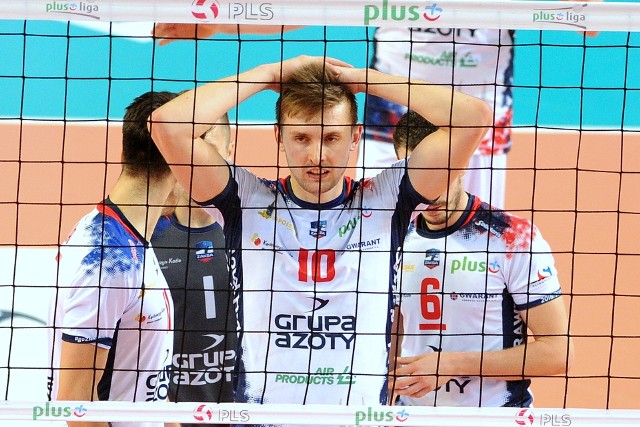 W Bełchatowie ZAKSA powalczy o podtrzymanie miana niepokonanej w pierwszej części fazy zasadniczej sezonu 2018/19. Na zdjęciu: Mateusz Bieniek.