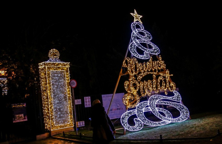 Iluminacje świąteczne w Parku Oliwskim. Tysiące światełek tylko do 4.02.2018 roku! [zdjęcia, wideo]