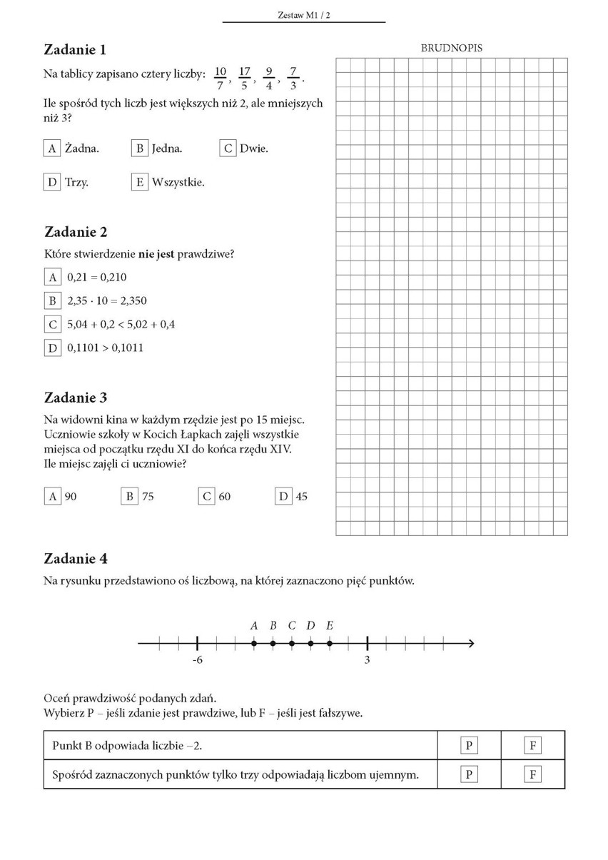 Sprawdzian piątoklasisty DUMa 2014 [ARKUSZ PDF, TEST,...