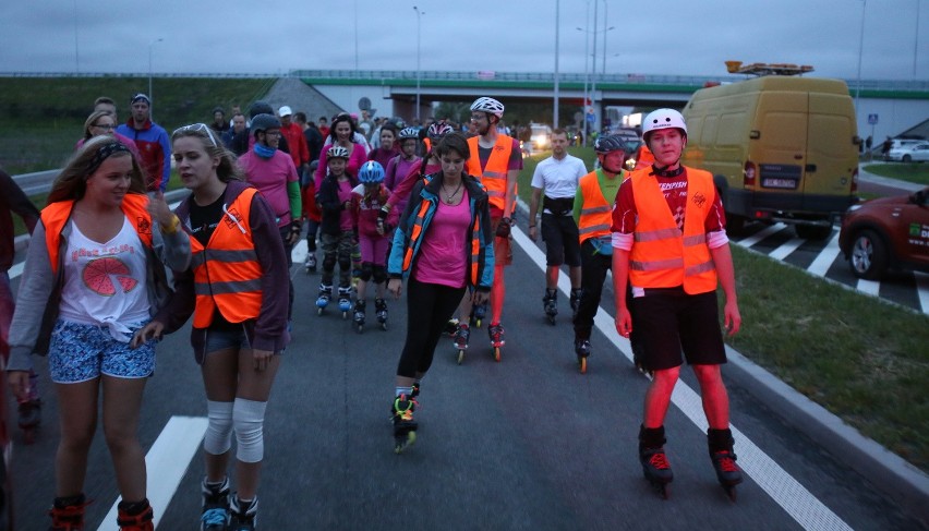 Rolkarze otwarli 2. odcinek trasy N-S w Rudzie Śląskiej