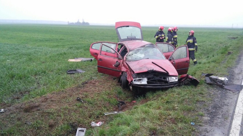 Do wypadku doszło na drodze krajowej nr 45 między Stradunią...