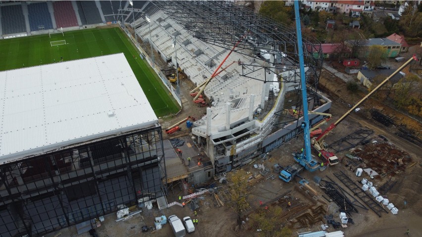 Stadion Pogoni Szczecin - stan 5 listopada 2021.