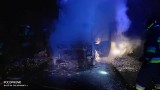 DK 65: Pożar samochodu dostawczego na trasie Knyszyn - Mońki (zdjęcia)