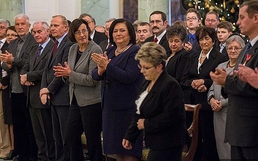 W uroczystości wzięła udział małżonka prezydenta Anna Komorowska.