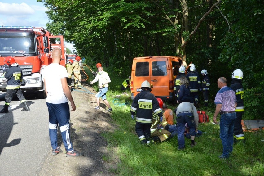 Wypadek w Lęborku 23.06.2020 na drodze krajowej nr 6