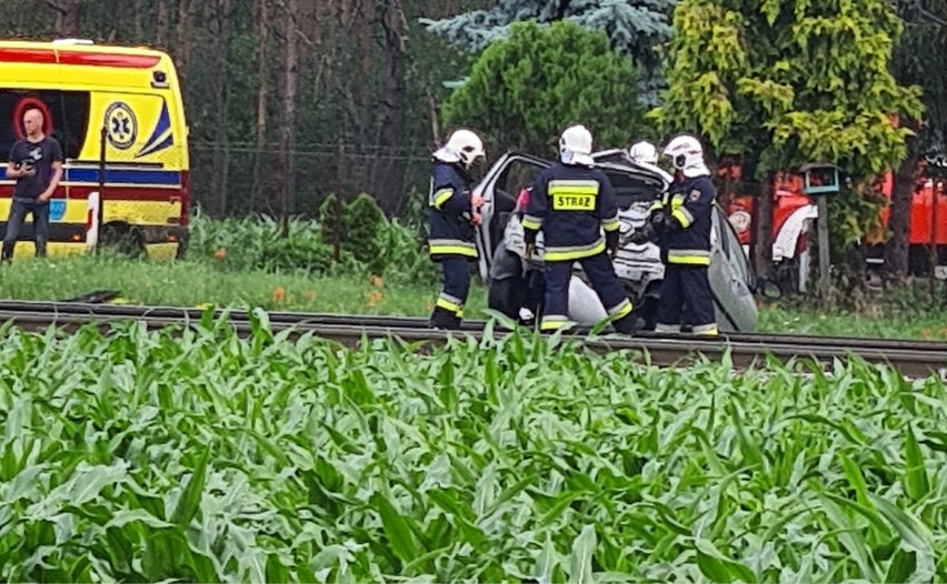 Wypadek na przejeździe kolejowym w Solcu Kujawskim [zdjęcia]