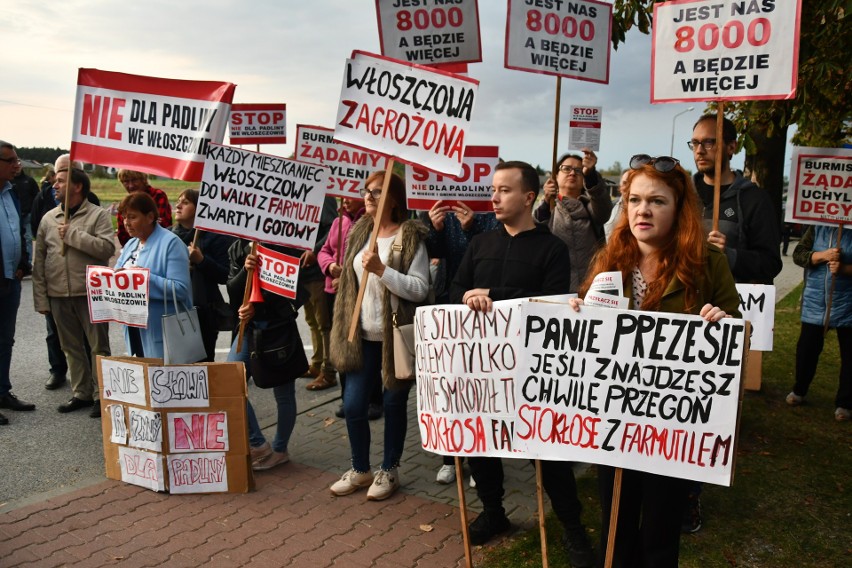 Niedzielny protest mieszkańców Włoszczowy przeciw budowie w...