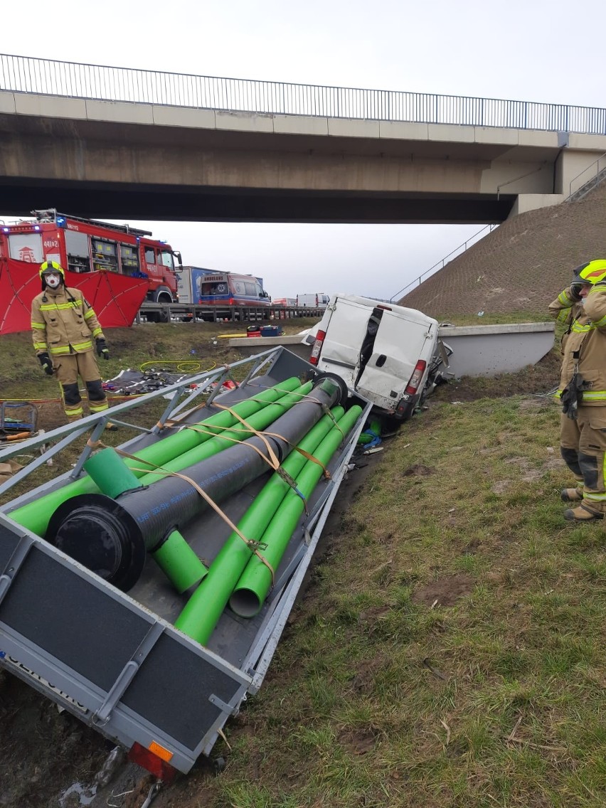 Tragiczny wypadek na autostradzie pod Krapkowicami.